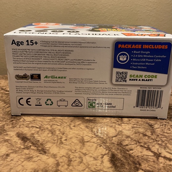 12 Built in Games Video Game Console Legends Flashback Blast Space Invaders Plug - Picture 9 of 9